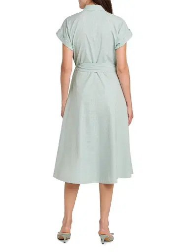 Kiton Women's Cuffed Belted Shirtdress | Thumbnail 5 Kiton Women's Cuffed Belted Shirtdress | Thumbnail 5