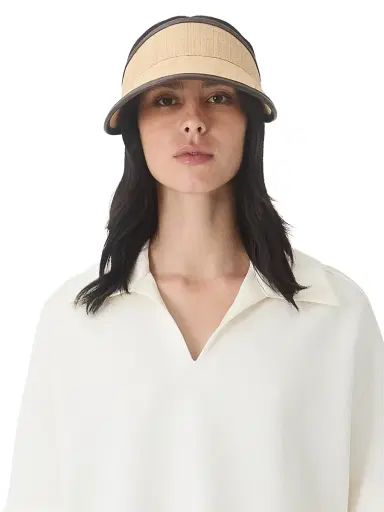 Eugenia Kim Women's Cruise Micky Raffia Visor | Thumbnail 3 Eugenia Kim Women's Cruise Micky Raffia Visor | Thumbnail 3