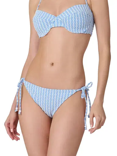 Shoshanna Women's Geo Text Triangle Bikini Bottom - Marina Optic | Thumbnail 2 Shoshanna Women's Geo Text Triangle Bikini Bottom - Marina Optic | Thumbnail 2