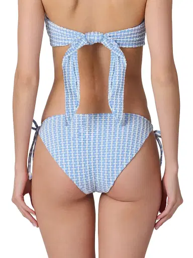 Shoshanna Women's Geo Text Triangle Bikini Bottom - Marina Optic | Thumbnail 3 Shoshanna Women's Geo Text Triangle Bikini Bottom - Marina Optic | Thumbnail 3