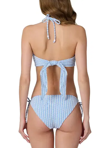 Shoshanna Women's Textured Halter Bikini Top | Thumbnail 3 Shoshanna Women's Textured Halter Bikini Top | Thumbnail 3
