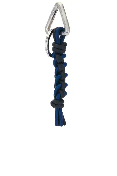 Bottega Veneta Woven Nappa B Key Ring | Thumbnail 1 Bottega Veneta Woven Nappa B Key Ring | Thumbnail 1