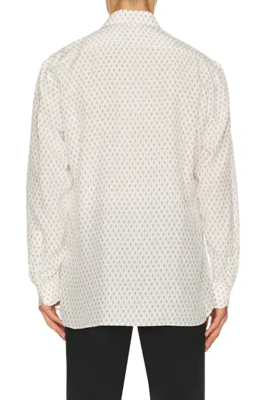 Tom Ford Crepe De Chine Diamond Print Fluid Fit Shirt | Thumbnail 2 Tom Ford Crepe De Chine Diamond Print Fluid Fit Shirt | Thumbnail 2