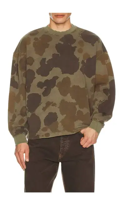 Scotch & Soda Printed Overdyed Sweatshirt | Thumbnail 1 Scotch & Soda Printed Overdyed Sweatshirt | Thumbnail 1