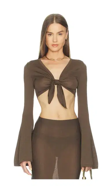 Lovers and Friends Paisleigh Knit Tie Top | Thumbnail 1 Lovers and Friends Paisleigh Knit Tie Top | Thumbnail 1