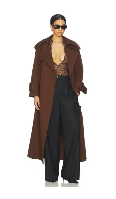 Mimchik Hooded Scarf Trench Coat | Thumbnail 1 Mimchik Hooded Scarf Trench Coat | Thumbnail 1