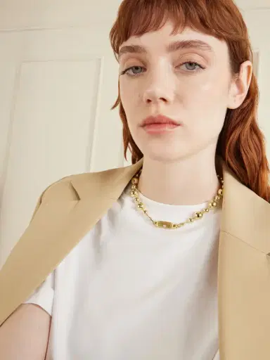 Marie Lichtenberg Baby Locket Grain D'or 14-karat Gold Diamond Necklace | Thumbnail 2 Marie Lichtenberg Baby Locket Grain D'or 14-karat Gold Diamond Necklace | Thumbnail 2