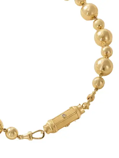 Marie Lichtenberg Baby Locket Grain D'or 14-karat Gold Diamond Necklace | Thumbnail 1 Marie Lichtenberg Baby Locket Grain D'or 14-karat Gold Diamond Necklace | Thumbnail 1