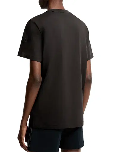 Moncler Men's Crewneck T-Shirt in Cotton - Black - Size XL | Thumbnail 3 Moncler Men's Crewneck T-Shirt in Cotton - Black - Size XL | Thumbnail 3