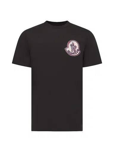 Moncler Men's Crewneck T-Shirt in Cotton - Black - Size XL | Thumbnail 1 Moncler Men's Crewneck T-Shirt in Cotton - Black - Size XL | Thumbnail 1
