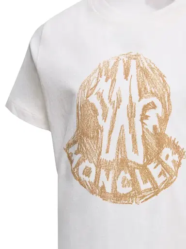 Moncler Little Boy's & Boy's Crewneck T-Shirt in Cotton - White - Size 14 | Thumbnail 3 Moncler Little Boy's & Boy's Crewneck T-Shirt in Cotton - White - Size 14 | Thumbnail 3