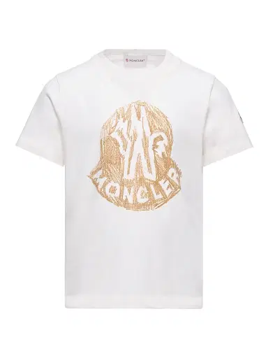 Moncler Little Boy's & Boy's Crewneck T-Shirt in Cotton - White - Size 14 | Thumbnail 1 Moncler Little Boy's & Boy's Crewneck T-Shirt in Cotton - White - Size 14 | Thumbnail 1