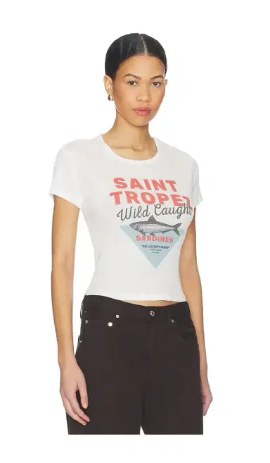 The Laundry Room Saint Tropez Sardines Baby Tee | Thumbnail 2 The Laundry Room Saint Tropez Sardines Baby Tee | Thumbnail 2