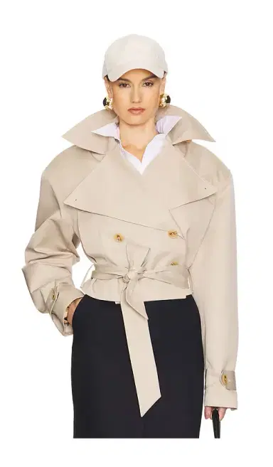 Helsa Oversized Cropped Trench | Thumbnail 1 Helsa Oversized Cropped Trench | Thumbnail 1