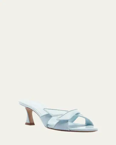 Alexandre Birman Tita Cross 60mm Leather Kitten-Heel Sandals | Thumbnail 2 Alexandre Birman Tita Cross 60mm Leather Kitten-Heel Sandals | Thumbnail 2