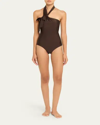 Zimmermann Awaken Tie Neck One-Piece Swimsuit | Thumbnail 2 Zimmermann Awaken Tie Neck One-Piece Swimsuit | Thumbnail 2