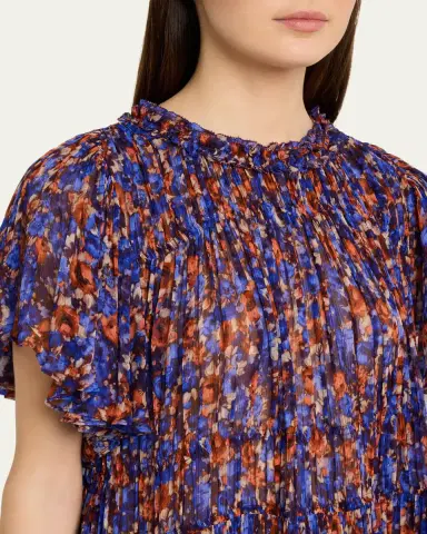 Ulla Johnson Ryla Floral Silk Chiffon Mini Dress | Thumbnail 5 Ulla Johnson Ryla Floral Silk Chiffon Mini Dress | Thumbnail 5