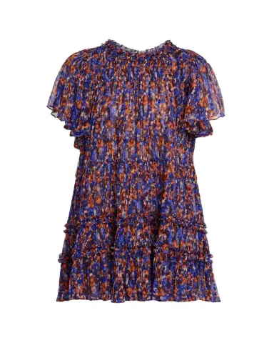 Ulla Johnson Ryla Floral Silk Chiffon Mini Dress | Thumbnail 1 Ulla Johnson Ryla Floral Silk Chiffon Mini Dress | Thumbnail 1