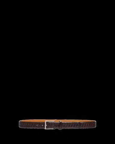 Bergdorf Goodman Men's Tela Woven Suede and Leather Belt | Thumbnail 2 Bergdorf Goodman Men's Tela Woven Suede and Leather Belt | Thumbnail 2