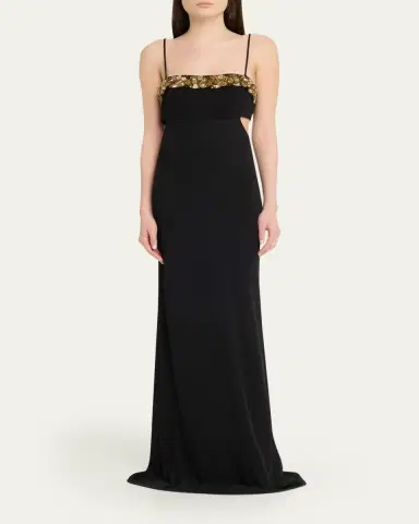 Ramy Brook Helen Floral Embellished Gown | Thumbnail 2 Ramy Brook Helen Floral Embellished Gown | Thumbnail 2