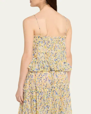Ulla Johnson Florian Floral Silk Chiffon Top | Thumbnail 3 Ulla Johnson Florian Floral Silk Chiffon Top | Thumbnail 3