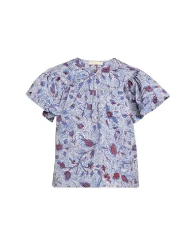 Ulla Johnson Perline Printed Silk Blouse | Thumbnail 1 Ulla Johnson Perline Printed Silk Blouse | Thumbnail 1