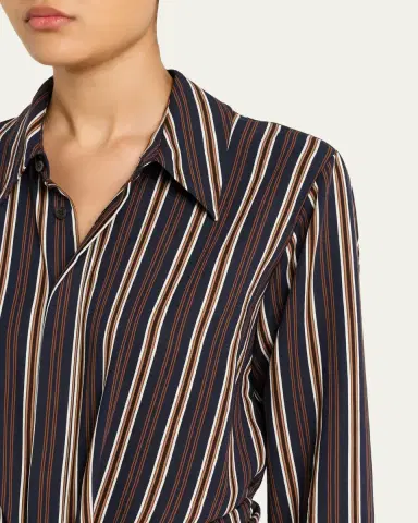 A.L.C. Mila Striped Midi Shirtdress | Thumbnail 5 A.L.C. Mila Striped Midi Shirtdress | Thumbnail 5