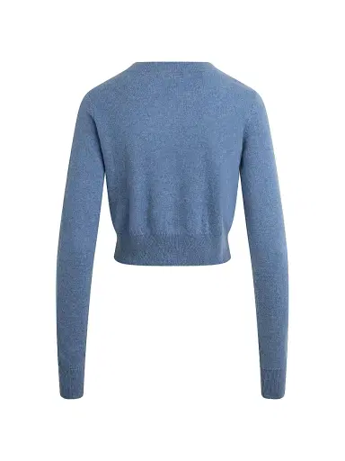 Favorite Daughter Women's Rebecca Cashmere Crop Cardigan - River Blue - Size Large | Thumbnail 5 Favorite Daughter Women's Rebecca Cashmere Crop Cardigan - River Blue - Size Large | Thumbnail 5