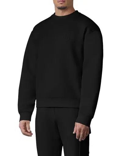 Mackage Men's Julius LG Logo Cotton-Blend Sweatshirt - Black - Size XXL | Thumbnail 1 Mackage Men's Julius LG Logo Cotton-Blend Sweatshirt - Black - Size XXL | Thumbnail 1