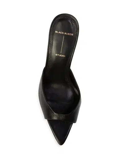 Black Suede Studio Women's Brea 80MM Distressed Leather Heels - Black Distressed Leather - Size 6 | Thumbnail 3 Black Suede Studio Women's Brea 80MM Distressed Leather Heels - Black Distressed Leather - Size 6 | Thumbnail 3