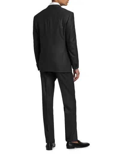 Canali Men's Siena Birdseye Wool Suit - Charcoal | Thumbnail 5 Canali Men's Siena Birdseye Wool Suit - Charcoal | Thumbnail 5