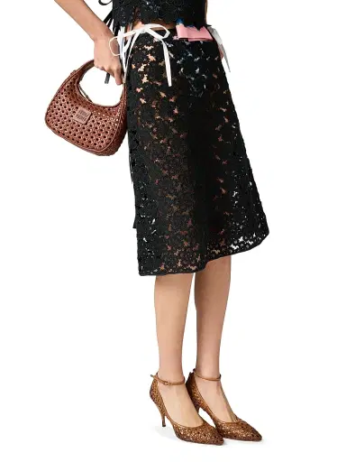 Miu Miu Women's Woven Leather Pumps | Thumbnail 4 Miu Miu Women's Woven Leather Pumps | Thumbnail 4
