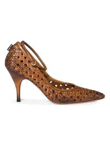 Miu Miu Women's Woven Leather Pumps | Thumbnail 1 Miu Miu Women's Woven Leather Pumps | Thumbnail 1