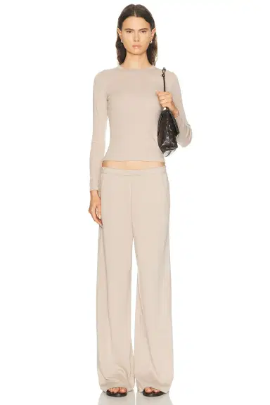 Enza Costa Supima Cotton Soft Everywhere Pant | Thumbnail 5 Enza Costa Supima Cotton Soft Everywhere Pant | Thumbnail 5