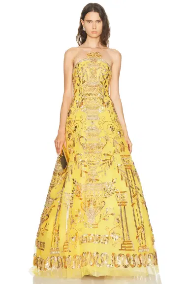 Carolina Herrera Embellished Strapless Gown | Thumbnail 1 Carolina Herrera Embellished Strapless Gown | Thumbnail 1