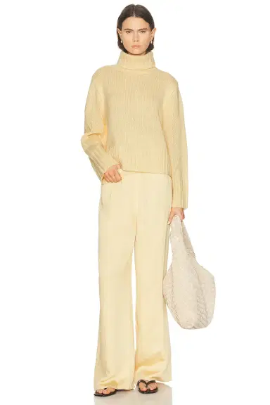 Jenni Kayne Cropped Jet Turtleneck Sweater | Thumbnail 4 Jenni Kayne Cropped Jet Turtleneck Sweater | Thumbnail 4