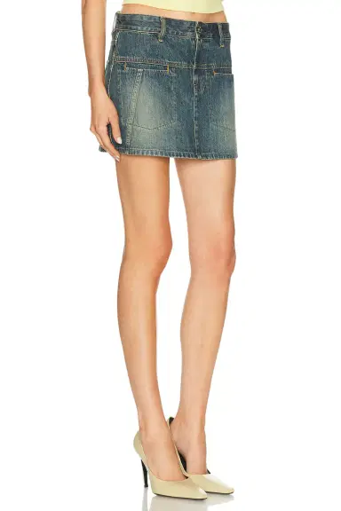 Helmut Lang Denim Mini Skirt | Thumbnail 2 Helmut Lang Denim Mini Skirt | Thumbnail 2