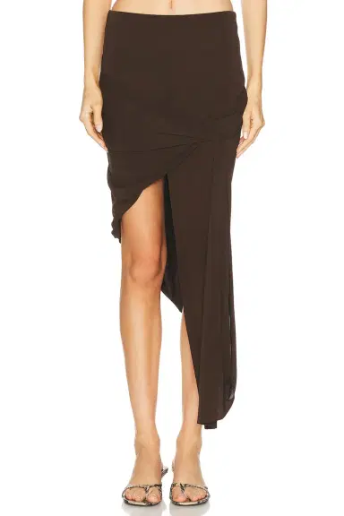 Helmut Lang Twist Drape Skirt | Thumbnail 1 Helmut Lang Twist Drape Skirt | Thumbnail 1