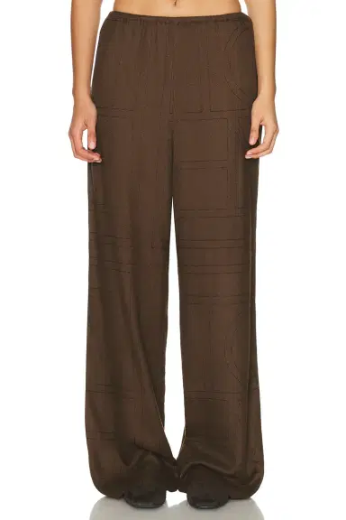 Toteme Monogram Flannel PJ Pant | Thumbnail 1 Toteme Monogram Flannel PJ Pant | Thumbnail 1