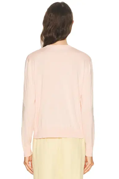 ENZA COSTA Silk Knit Crewneck Sweater | Thumbnail 3 ENZA COSTA Silk Knit Crewneck Sweater | Thumbnail 3
