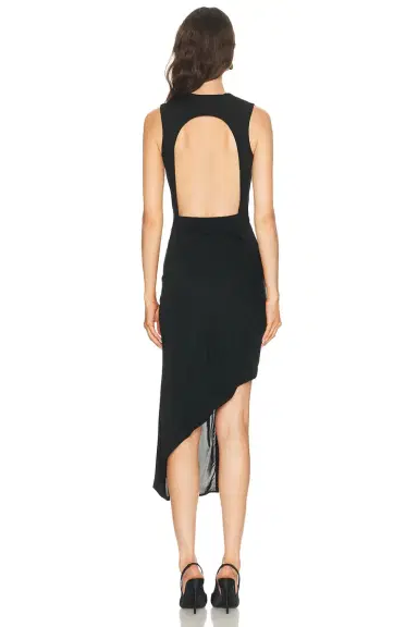 Helmut Lang Twist Drape Dress | Thumbnail 4 Helmut Lang Twist Drape Dress | Thumbnail 4