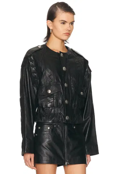 R13 Oversized Crewneck Jacket | Thumbnail 2 R13 Oversized Crewneck Jacket | Thumbnail 2
