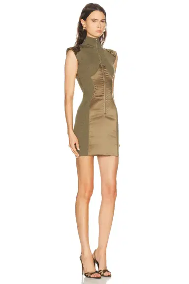 Jean Paul Gaultier Lingerie Satin Cut Out Zipped Short Dress | Thumbnail 2 Jean Paul Gaultier Lingerie Satin Cut Out Zipped Short Dress | Thumbnail 2