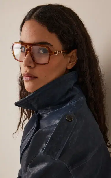 Gucci Square-Frame Acetate Glasses | Thumbnail 2 Gucci Square-Frame Acetate Glasses | Thumbnail 2