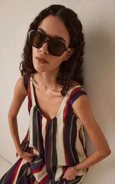 Gucci Aviator-Frame Acetate Sunglasses | Thumbnail 2 Gucci Aviator-Frame Acetate Sunglasses | Thumbnail 2