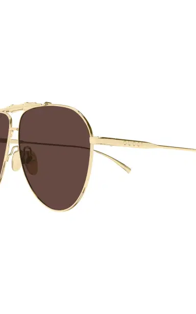 Gucci Aviator-Frame Metal Sunglasses | Thumbnail 4 Gucci Aviator-Frame Metal Sunglasses | Thumbnail 4