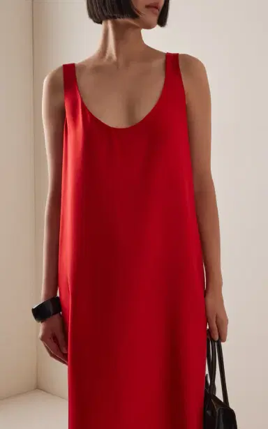 Róhe Silk Scoop-Neck Maxi Dress | Thumbnail 3 Róhe Silk Scoop-Neck Maxi Dress | Thumbnail 3