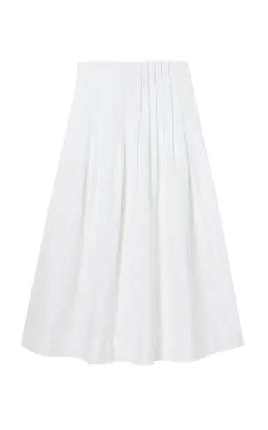 Róhe Pleated Cotton-Poplin Maxi Skirt | Thumbnail 1 Róhe Pleated Cotton-Poplin Maxi Skirt | Thumbnail 1