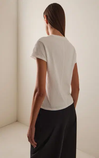 The Row Tori Cotton-Silk T-Shirt | Thumbnail 4 The Row Tori Cotton-Silk T-Shirt | Thumbnail 4