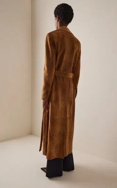 The Row Raisa Suede Coat | Thumbnail 4 The Row Raisa Suede Coat | Thumbnail 4